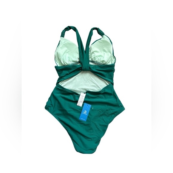 Cupshe Wide Straps Ruched Cutout One Piece Swimsuit - Picture 6 of 7